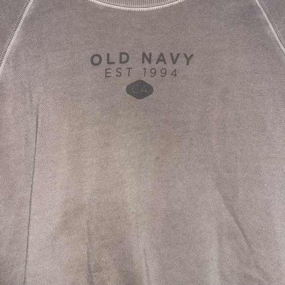 Dark washed pink old navy sweatshirt - Picture 2 of 4